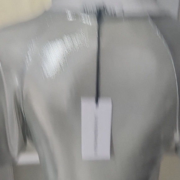 Silver Metallic Cut-Out Dress - Picture 8 of 10